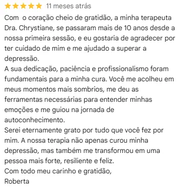 Depoimento de Cliente